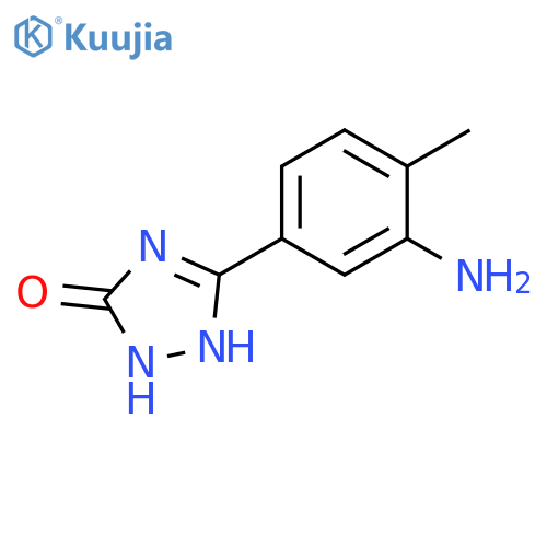 3-(3-amino-4-methylphenyl)-4,5-dihydro-1H-1,2,4-triazol-5-one structure