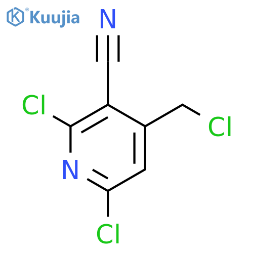 2,6-Dichloro-4-(chloromethyl)nicotinonitrile structure
