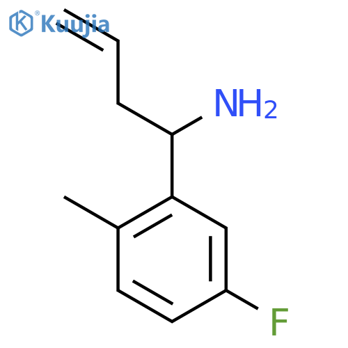 1-(5-FLUORO-2-METHYLPHENYL)BUT-3-EN-1-AMINE structure