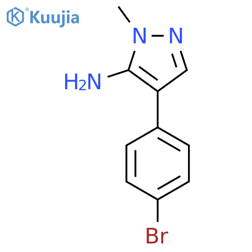 4-(4-Bromophenyl)-1-methylpyrazol-5-amine structure
