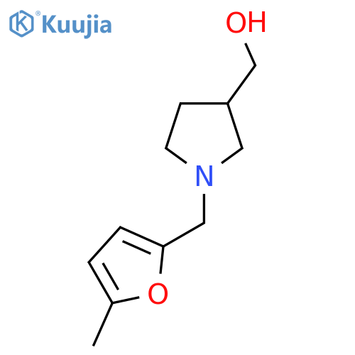 (1-[(5-Methylfuran-2-YL)methyl]pyrrolidin-3-YL)methanol structure