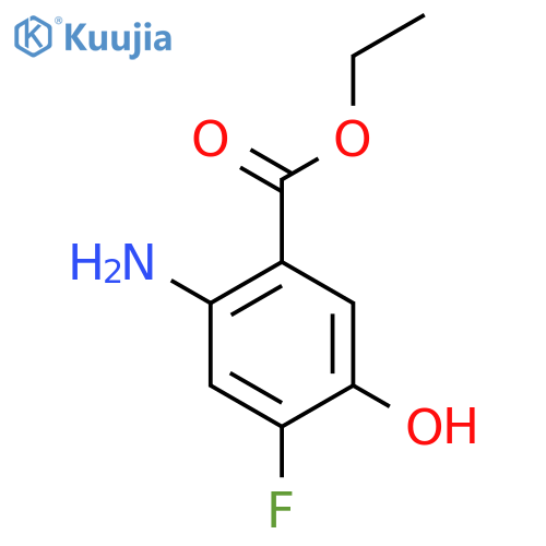 Ethyl 2-amino-4-fluoro-5-hydroxybenzoate structure