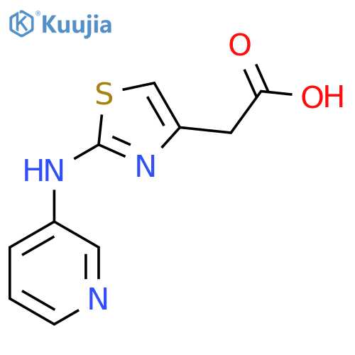 [2-(Pyridin-3-ylamino)-1,3-thiazol-4-yl]acetic acid structure