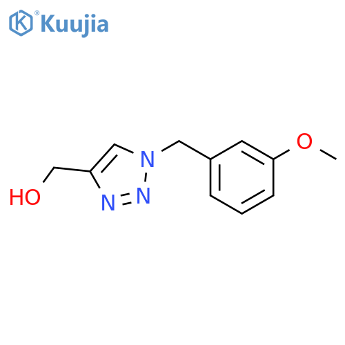 (1-(3-methoxybenzyl)-1H-1,2,3-triazol-4-yl)methanol structure