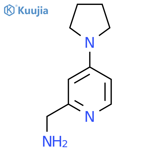 2-Pyridinemethanamine, 4-(1-pyrrolidinyl)- structure