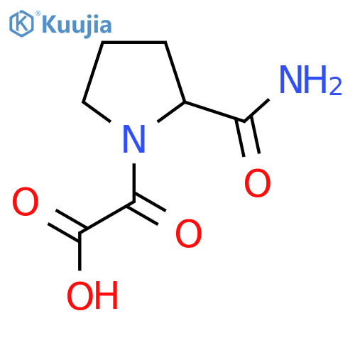 2-(2-Carbamoylpyrrolidin-1-yl)-2-oxoacetic acid structure