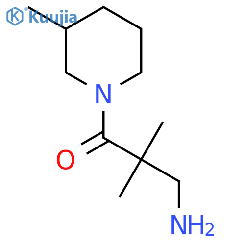 3-Amino-2,2-dimethyl-1-(3-methylpiperidin-1-yl)propan-1-one structure