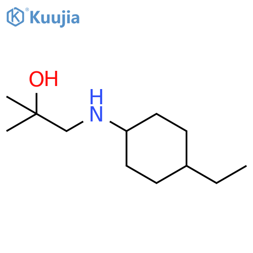 1-[(4-ethylcyclohexyl)amino]-2-methylpropan-2-ol structure
