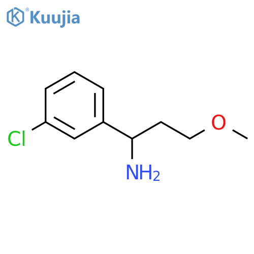 1-(3-CHLOROPHENYL)-3-METHOXYPROPAN-1-AMINE structure