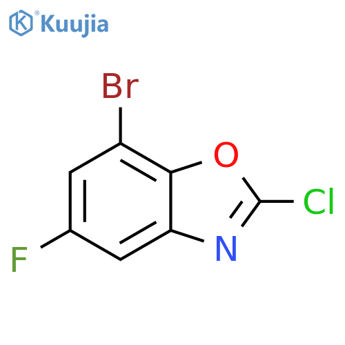 7-Bromo-2-chloro-5-fluorobenzoxazole structure