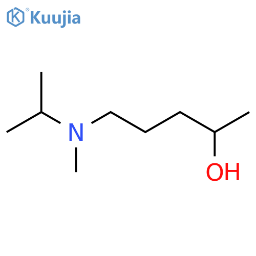 5-methyl(propan-2-yl)aminopentan-2-ol structure
