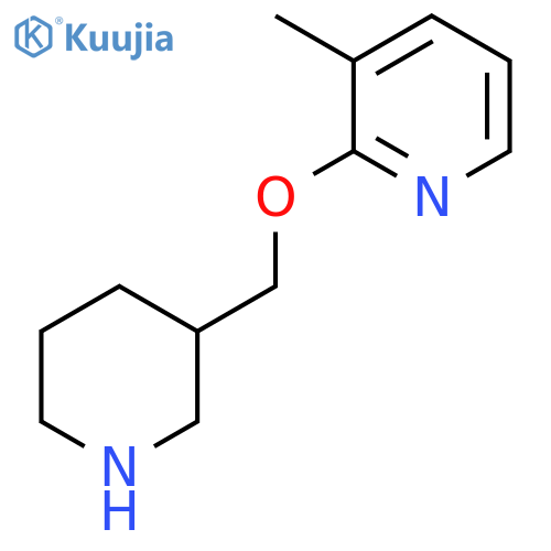 3-Methyl-2-[(piperidin-3-yl)methoxy]pyridine structure