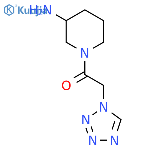 1-(3-Aminopiperidin-1-yl)-2-(1H-1,2,3,4-tetrazol-1-yl)ethan-1-one structure