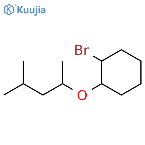 1-bromo-2-(4-methylpentan-2-yl)oxycyclohexane structure