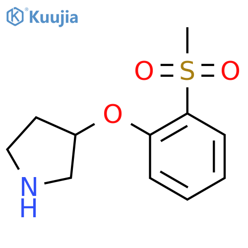3-(2-methanesulfonylphenoxy)pyrrolidine structure
