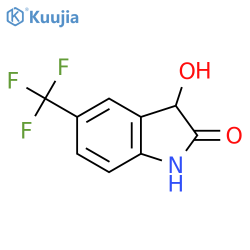 3-Hydroxy-5-(trifluoromethyl)-1,3-dihydroindol-2-one structure