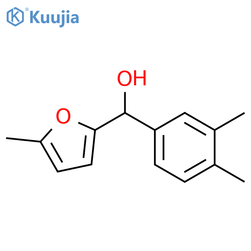 (3,4-Dimethylphenyl)(5-methylfuran-2-yl)methanol structure