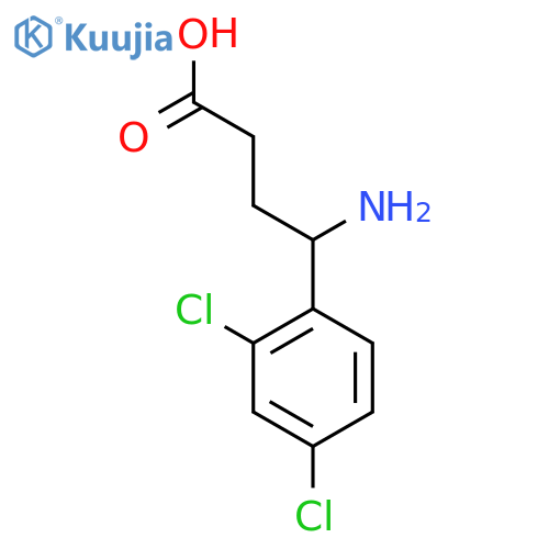 4-amino-4-(2,4-dichlorophenyl)butanoic acid structure