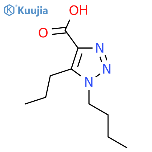 1-butyl-5-propyl-1H-1,2,3-triazole-4-carboxylic acid structure