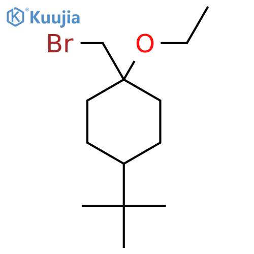 1-(bromomethyl)-4-tert-butyl-1-ethoxycyclohexane structure