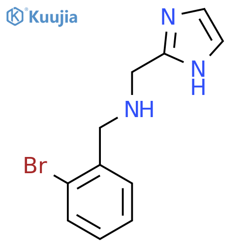 (2-bromophenyl)methyl(1H-imidazol-2-yl)methylamine structure