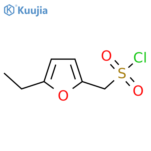 (5-Ethylfuran-2-yl)methanesulfonyl chloride structure