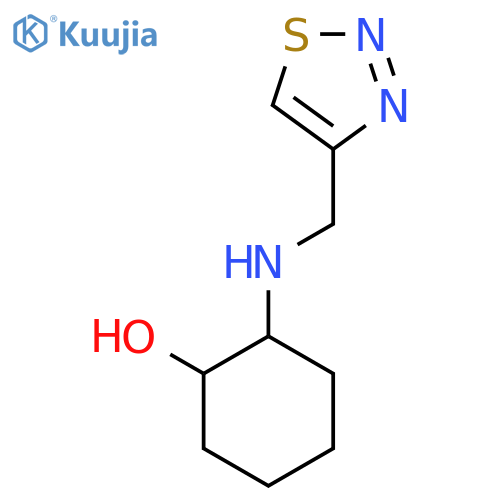 2-{[(1,2,3-thiadiazol-4-yl)methyl]amino}cyclohexan-1-ol structure