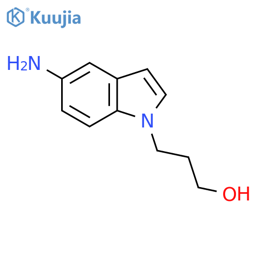 3-(5-Amino-1h-indol-1-yl)propan-1-ol structure