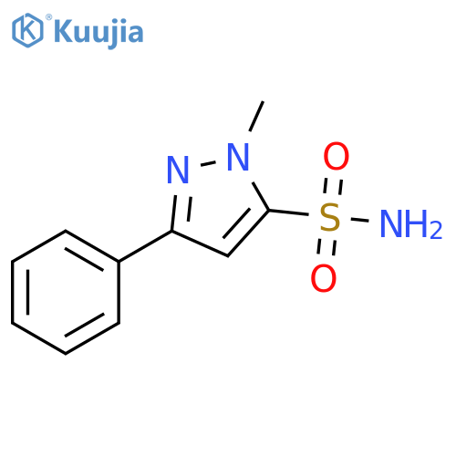 1-methyl-3-phenyl-1H-pyrazole-5-sulfonamide structure