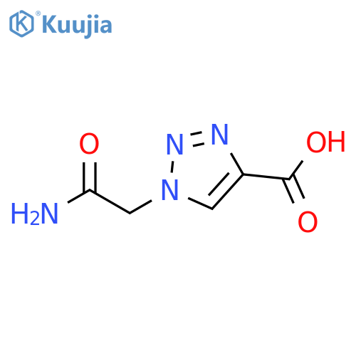 1-(carbamoylmethyl)-1H-1,2,3-triazole-4-carboxylic acid structure