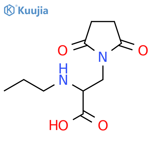 3-(2,5-dioxopyrrolidin-1-yl)-2-(propylamino)propanoic acid structure