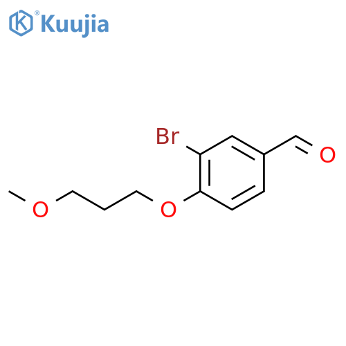 3-Bromo-4-(3-methoxypropoxy)benzaldehyde structure