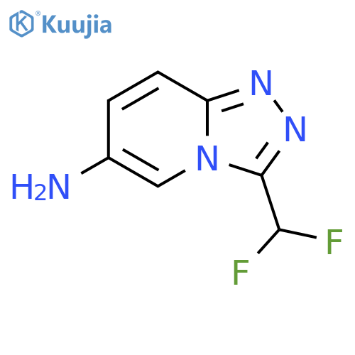 3-(difluoromethyl)-[1,2,4]triazolo[4,3-a]pyridin-6-amine structure