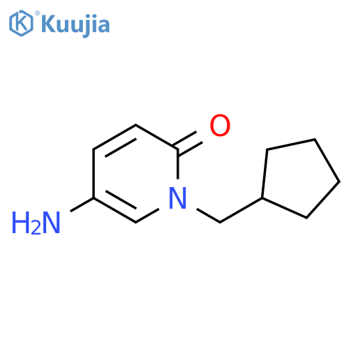 5-Amino-1-(cyclopentylmethyl)-1,2-dihydropyridin-2-one structure