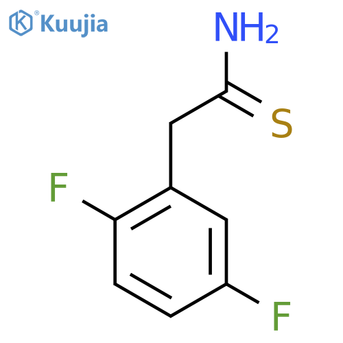 2-(2,5-difluorophenyl)ethanethioamide structure