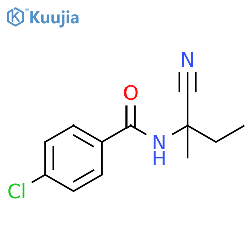 4-Chloro-N-(1-cyano-1-methylpropyl)benzamide structure