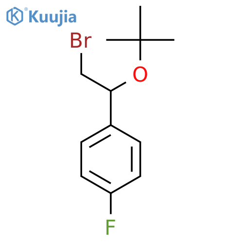 1-2-bromo-1-(tert-butoxy)ethyl-4-fluorobenzene structure
