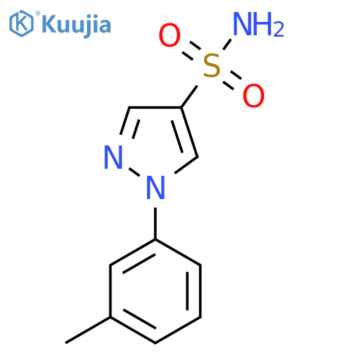 1-(3-methylphenyl)-1H-pyrazole-4-sulfonamide structure