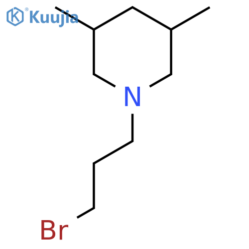1-(3-Bromopropyl)-3,5-dimethylpiperidine structure