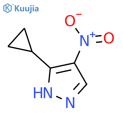 5-cyclopropyl-4-nitro-1H-pyrazole structure