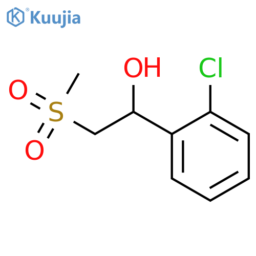 1-(2-chlorophenyl)-2-methanesulfonylethan-1-ol structure