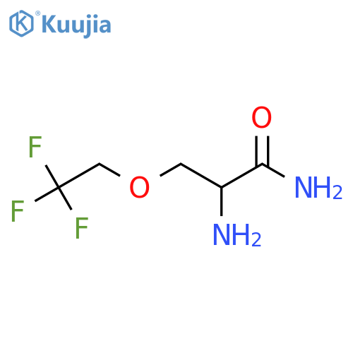 2-amino-3-(2,2,2-trifluoroethoxy)propanamide structure
