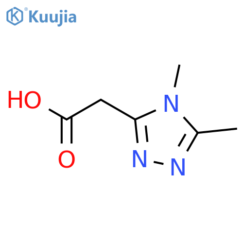 2-(4,5-dimethyl-4H-1,2,4-triazol-3-yl)acetic acid structure