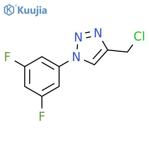 4-(chloromethyl)-1-(3,5-difluorophenyl)-1h-1,2,3-triazole structure