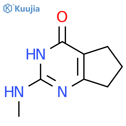 2-(methylamino)-3H,4H,5H,6H,7H-cyclopentadpyrimidin-4-one structure