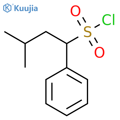 Benzenemethanesulfonyl chloride, α-(2-methylpropyl)- structure