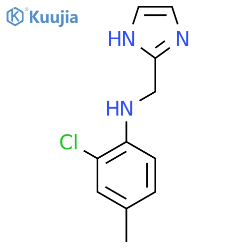 2-chloro-N-(1H-imidazol-2-yl)methyl-4-methylaniline structure
