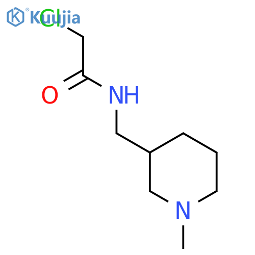 2-Chloro-N-(1-methyl-piperidin-3-ylmethyl)-acetamide structure