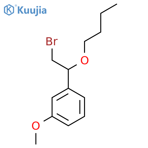 1-(2-bromo-1-butoxyethyl)-3-methoxybenzene structure