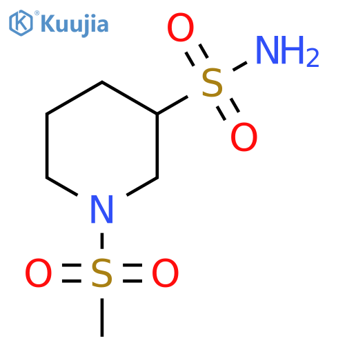 1-Methanesulfonylpiperidine-3-sulfonamide structure